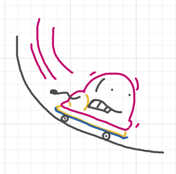 A panel from Running Duos, episode four of the Board Boards object show by Furretwalk/WalkingFurret.